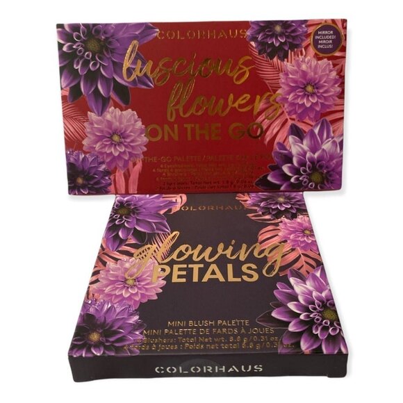 COLORHAUS makeup set: Luscious Flowers On the go palette + Mini Blush Palette - Picture 1 of 6